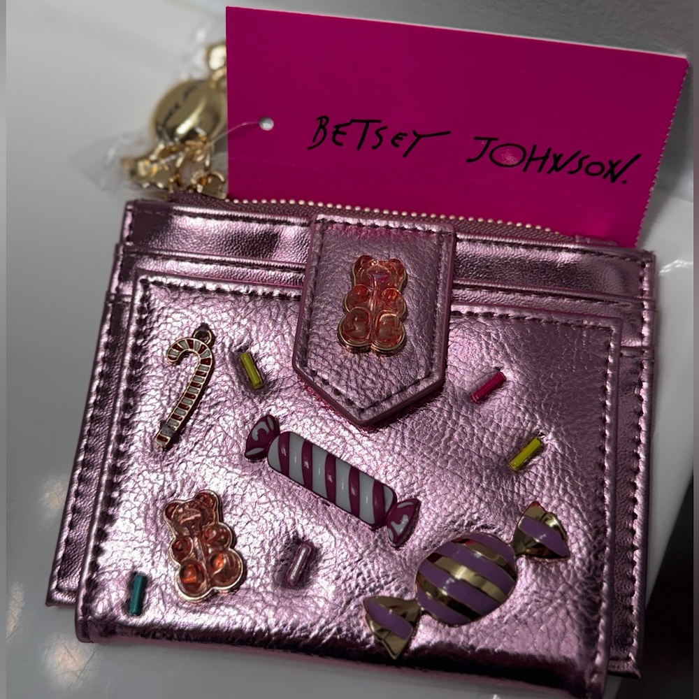 NWT Betsey Johnson Novelty Candy Charms Bifold Wallet - Picture 2 of 10